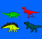 Dibujo Dinosaurios de tierra pintado por dinosaurios
