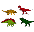 Dibujo Dinosaurios de tierra pintado por Manuel