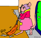 Dibujo La ratita presumida 1 pintado por anaguadalupe