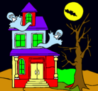 Dibujo Casa fantansma pintado por alejor