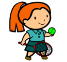 Dibujo Chica tenista pintado por ricardo
