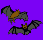 Dibujo Un par de murciélagos pintado por sergio