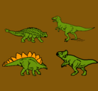 Dibujo Dinosaurios de tierra pintado por bryan
