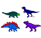 Dibujo Dinosaurios de tierra pintado por nestor