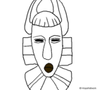 Dibujo Máscara africana pintado por hola