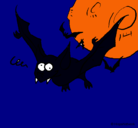 Dibujo Murciélago loco pintado por DARIO