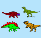 Dibujo Dinosaurios de tierra pintado por manel