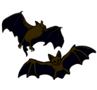 Dibujo Un par de murciélagos pintado por asan