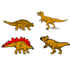 Dibujo Dinosaurios de tierra pintado por marcos