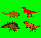 Dibujo Dinosaurios de tierra pintado por Victor
