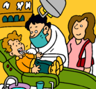Dibujo Niño en el dentista pintado por jessicatorresarce