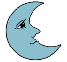 Dibujo Luna pintado por durmeluna