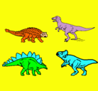 Dibujo Dinosaurios de tierra pintado por alvaro