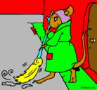 Dibujo La ratita presumida 1 pintado por sara