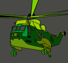 Dibujo Helicóptero al rescate pintado por ian