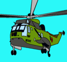 Dibujo Helicóptero al rescate pintado por AL7974