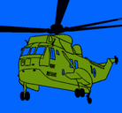 Dibujo Helicóptero al rescate pintado por luquitas