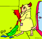 Dibujo La ratita presumida 1 pintado por dora esperanza