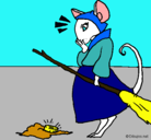 Dibujo La ratita presumida 2 pintado por fabis