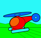 Dibujo Helicóptero pequeño pintado por sanchez