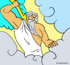 Dibujo Dios Zeus pintado por aalfoonsoo