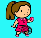 Dibujo Chica tenista pintado por gemma czares