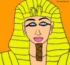 Dibujo Tutankamon pintado por ANITACAMAS