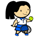 Dibujo Chica tenista pintado por JuJu
