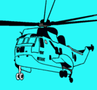 Dibujo Helicóptero al rescate pintado por ygm05