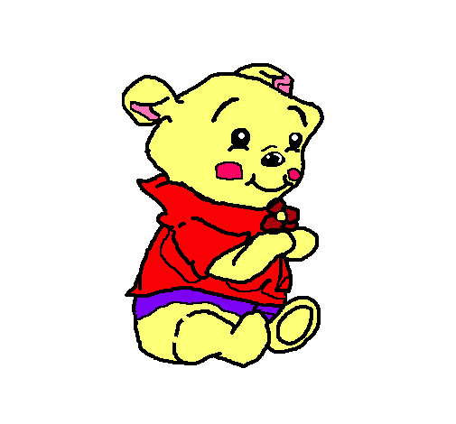 Dibujo Winnie pintado por diego
