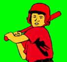 Dibujo Niño bateador pintado por YVAN