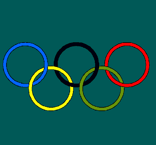 Dibujo Anillas de los juegos olimpícos pintado por checcid
