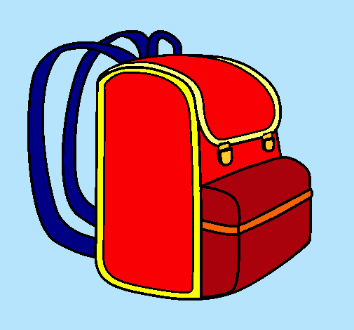 Dibujo Mochila pintado por paloma