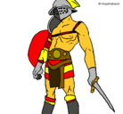 Dibujo Gladiador pintado por jorrr