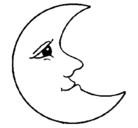 Dibujo Luna pintado por jorge
