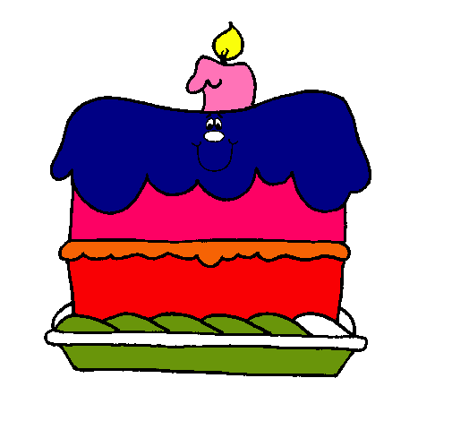 Dibujo Pastel de cumpleaños pintado por Bianca