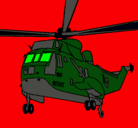Dibujo Helicóptero al rescate pintado por chayo