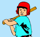 Dibujo Niño bateador pintado por juan