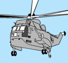 Dibujo Helicóptero al rescate pintado por tiago