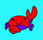 Dibujo Acuarel el cangrejo pintado por dgyu