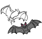 Dibujo Un par de murciélagos pintado por teresa