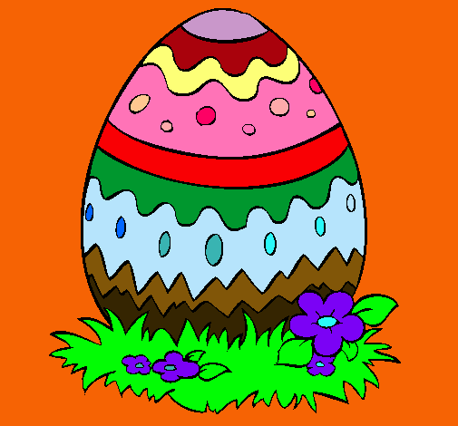 Dibujo Huevo de pascua 2 pintado por Quimey