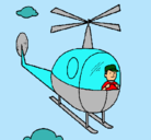 Dibujo Helicóptero pintado por mai