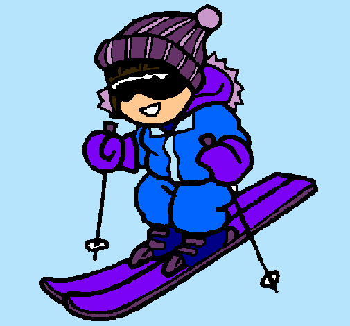Dibujo Niño esquiando pintado por checcid
