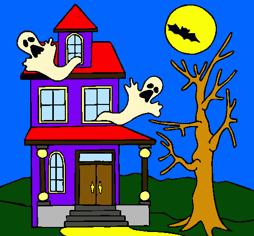 Dibujo Casa fantansma pintado por spidercat