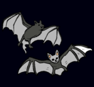 Dibujo Un par de murciélagos pintado por paula