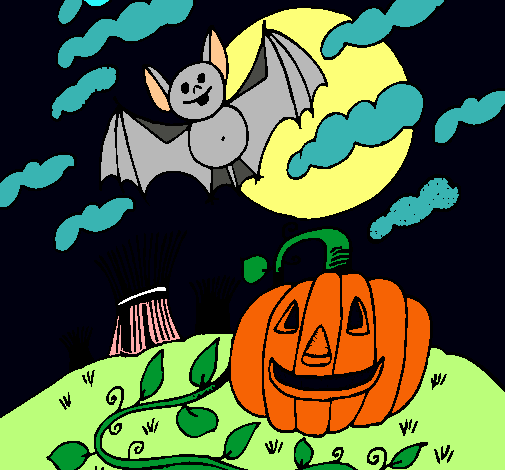 Dibujo Paisaje de Halloween pintado por oscaritwo