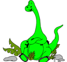 Dibujo Diplodocus sentado pintado por ygm05
