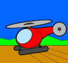 Dibujo Helicóptero pequeño pintado por kristel 4 años