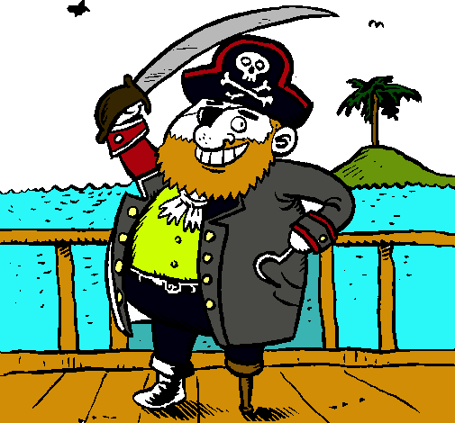 Dibujo Pirata a bordo pintado por felipepineda
